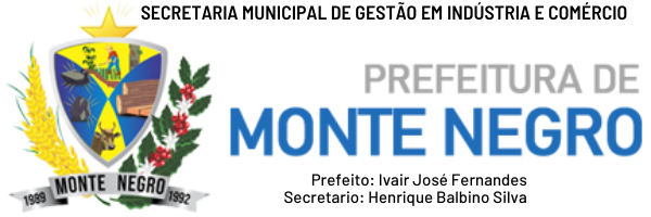 Prefeitura Municipal de Monte Negro e Secretaria de Indústria e Comércio de Monte Negro resgatando vínculo com o comércio local.