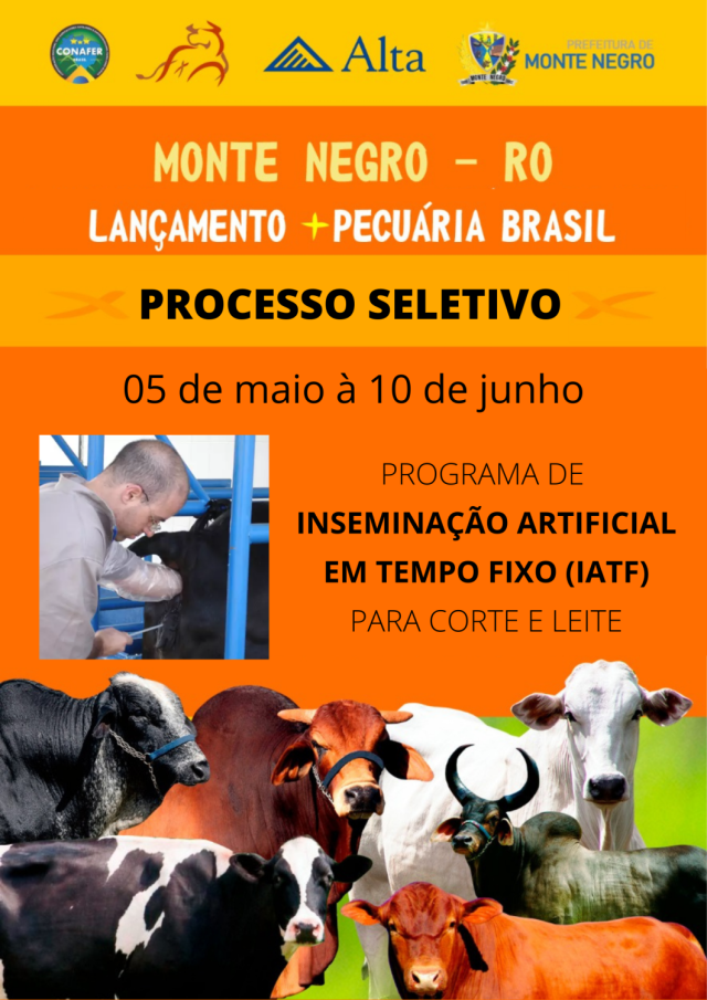 Lançamento do novo programa MAIS PECUÁRIA BRASIL em Monte Negro, da CONAFER e Secretaria de Agricultura.